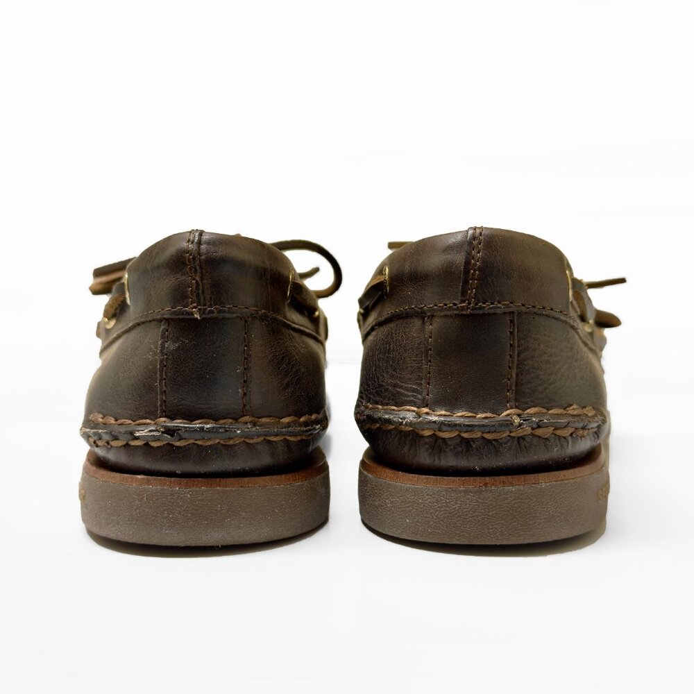 Men's Sperry Top Sider 2 Eye Gold Cup Collection Boat Shoes Size 8.5 M Brown - Picture 4 of 14